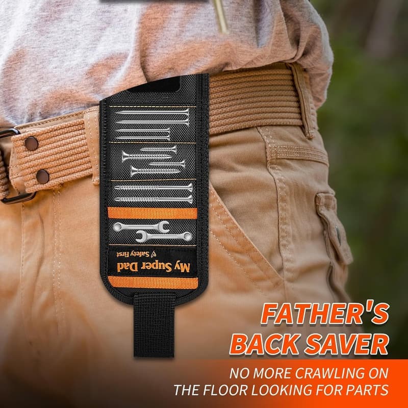 Super Dad Magnetic Tool Wristband - Unique Father's Day Gift