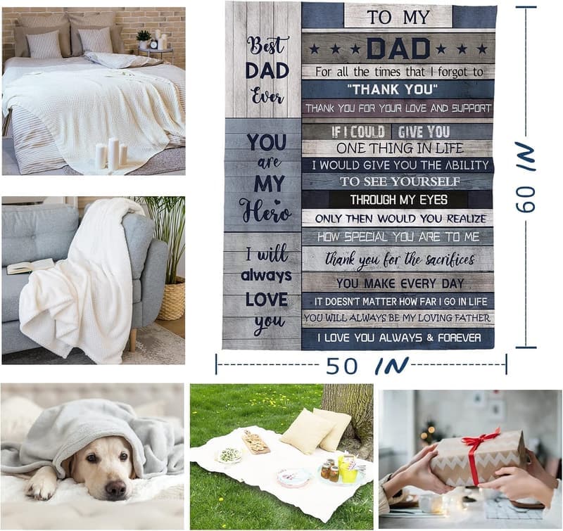 Father's Day Blanket Gift - 60