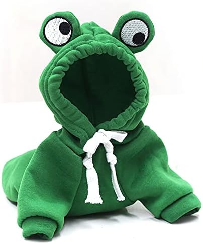 Winter Fleece Dog Hoodie Jacket for Small Breeds - Green, XL