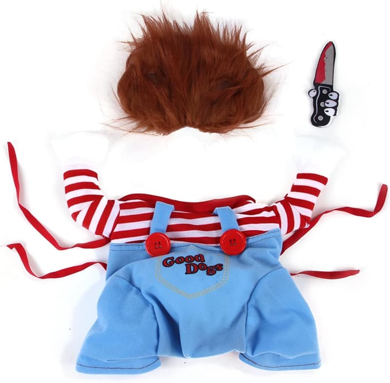 Halloween Dog Costume - Funny Deadly Doll Outfit for All Sizes