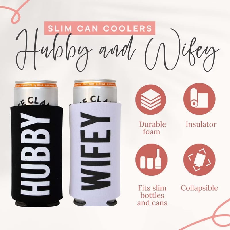Couples Can Cooler Set for Wedding, Engagement, Anniversary