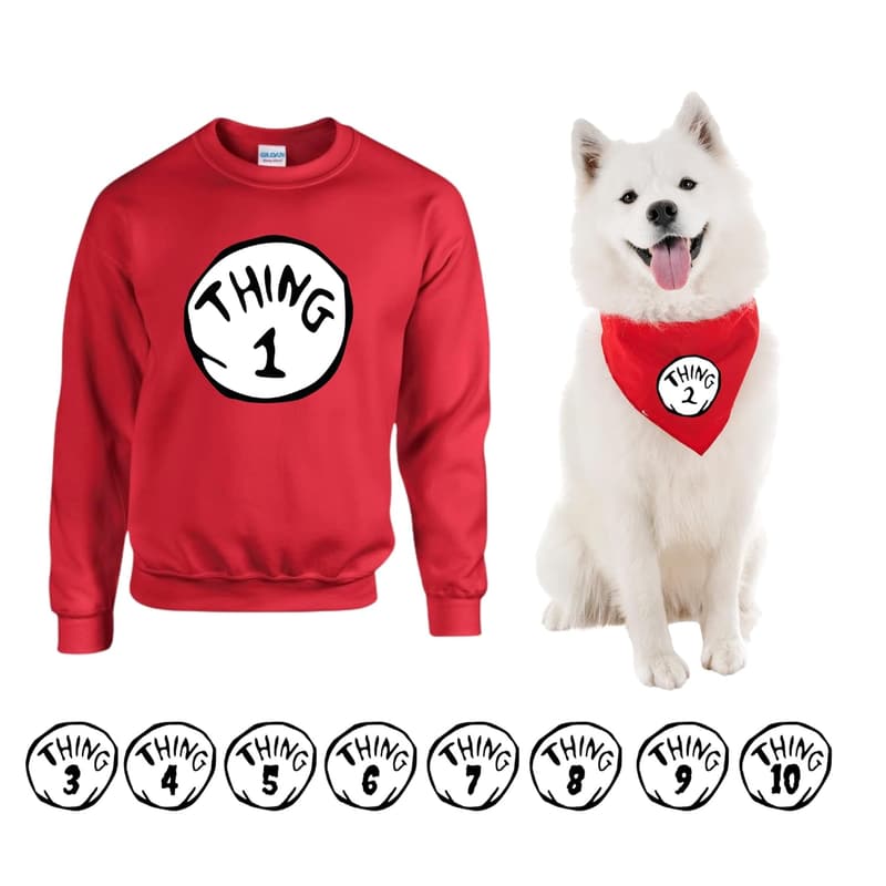 Dr. Seuss Inspired Matching Sweaters for Family Christmas