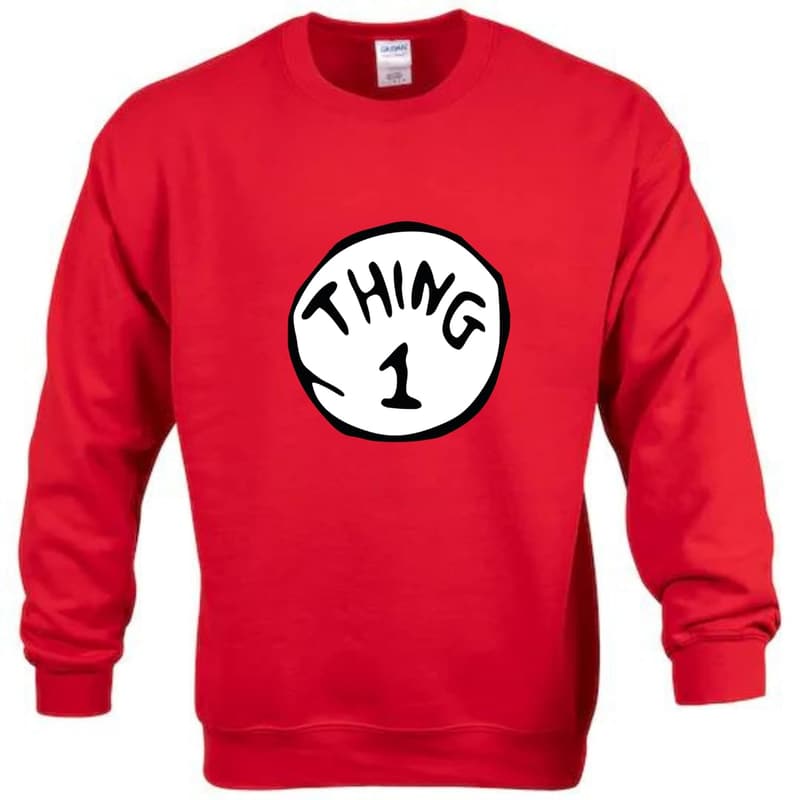 Dr. Seuss Inspired Matching Sweaters for Family Christmas