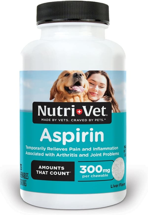 Nutri-Vet 300mg Aspirin for Dogs - Joint Support & Pain Relief