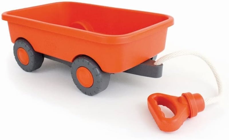 Kids Outdoor Wagon - Orange, Eco-Friendly, BPA-Free, Dishwasher Safe