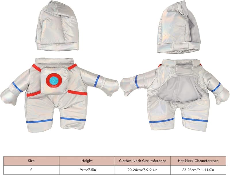 Dog Space Costume in Superfine Cotton & Mesh for Halloween