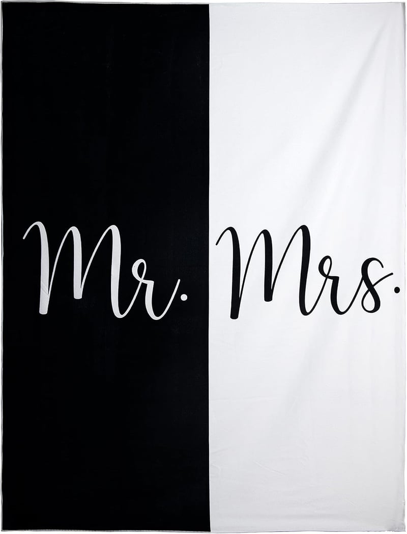 Just Married Beach Towel Set for Newlyweds - Travel-Friendly