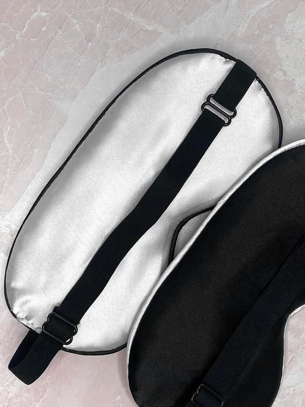 Honeymoon Sleep Masks Set | Satin Mr. & Mrs. Gift for Couples