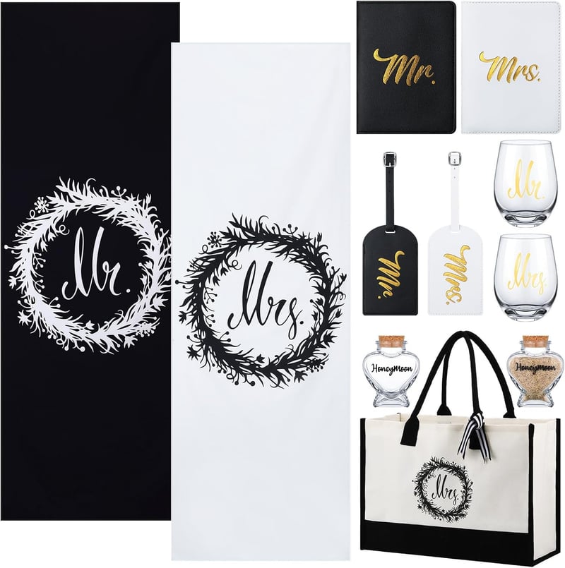 Honeymoon Gift Set for Couples - 11-Pc Travel Accessories