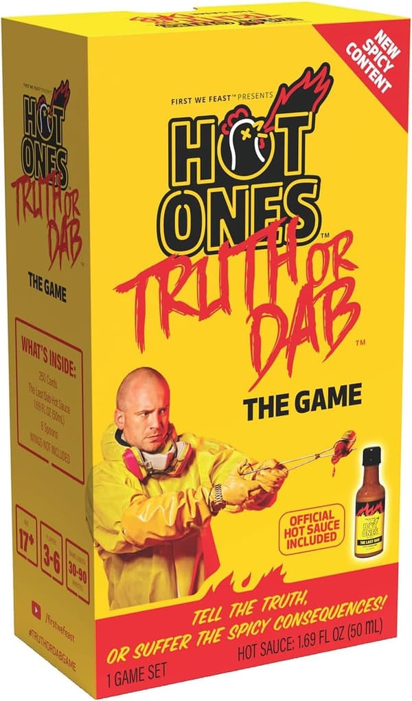 Hot Ones Truth or Dab Game with Hot Sauce Included (17+)
