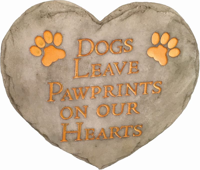 Dogs Leave Pawprints Garden Stepping Stone Decor