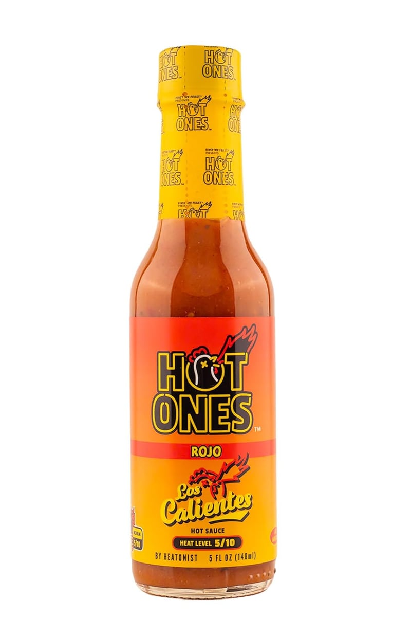 Los Calientes Rojo Hot Sauce - Natural Smoked Jalapeño & Habanero, 5 oz