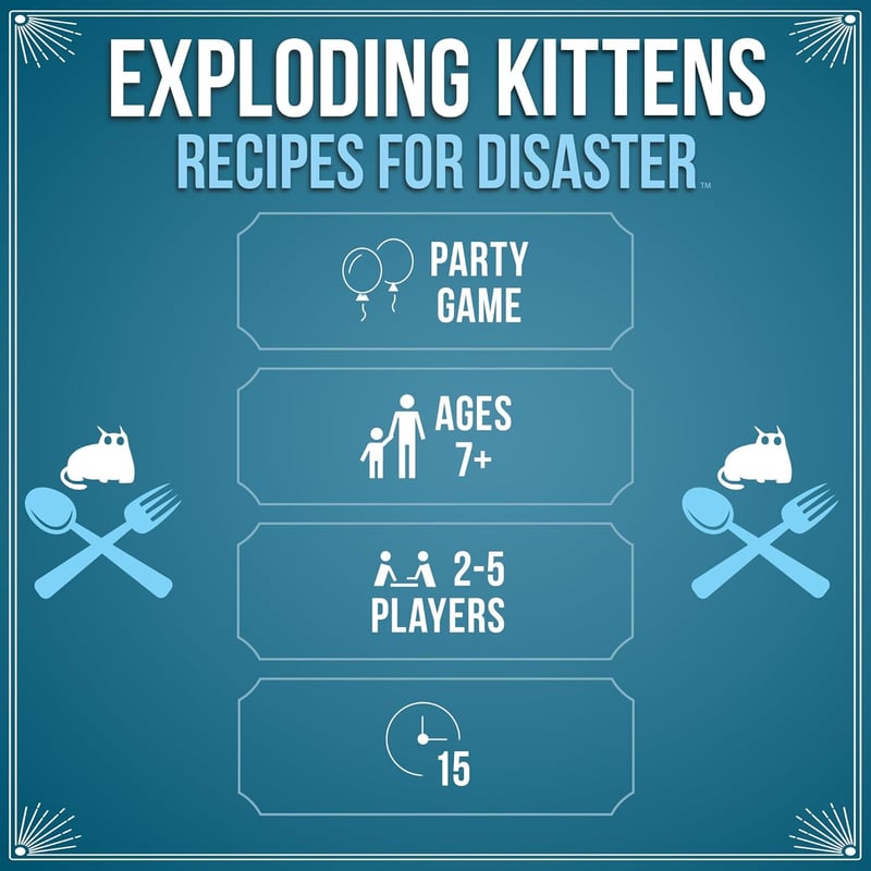 Exploding Kittens' Recipes for Disaster - Deluxe Card Game for 2-5 Players