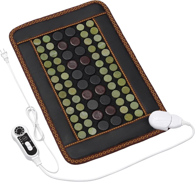 Far Infrared Heating Pad with Natural Jade and Tourmaline - Christmas Gift for Couples