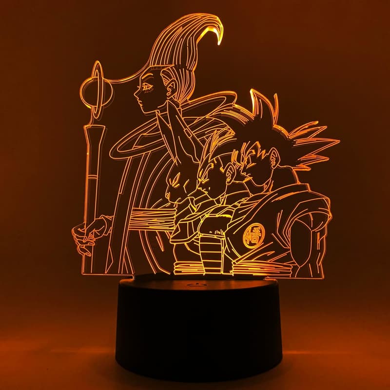 Dragon Ball Super 3D Anime Lamp – RGB LED Night Light