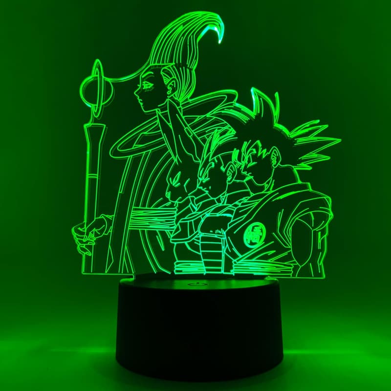 Dragon Ball Super 3D Anime Lamp – RGB LED Night Light