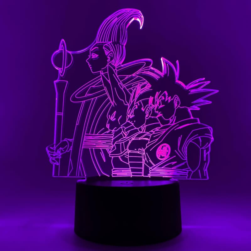 Dragon Ball Super 3D Anime Lamp – RGB LED Night Light