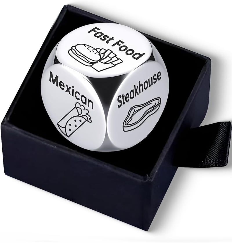 Food Decision Dice for Couples - Fun Gift for Him & Her