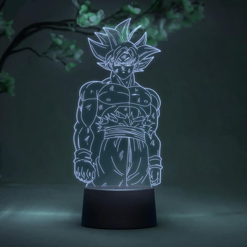 Goku Ultra Instinct Anime Lamp – 3D RGB LED Night Light