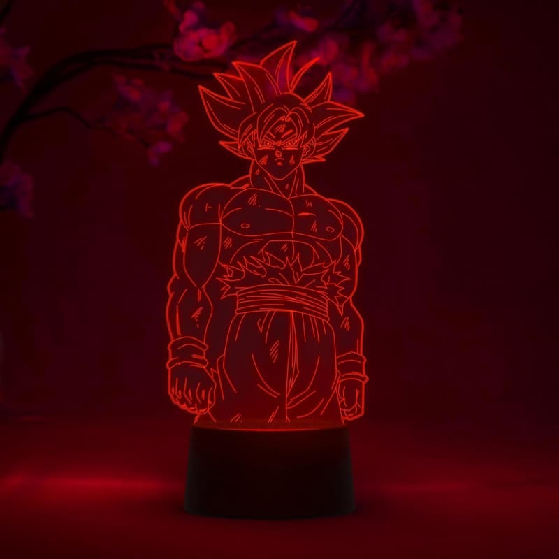 Goku Ultra Instinct Anime Lamp – 3D RGB LED Night Light