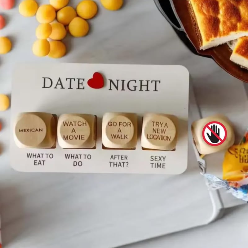 Valentine's Day Date Night Dice - Fun Couple Game for Activities