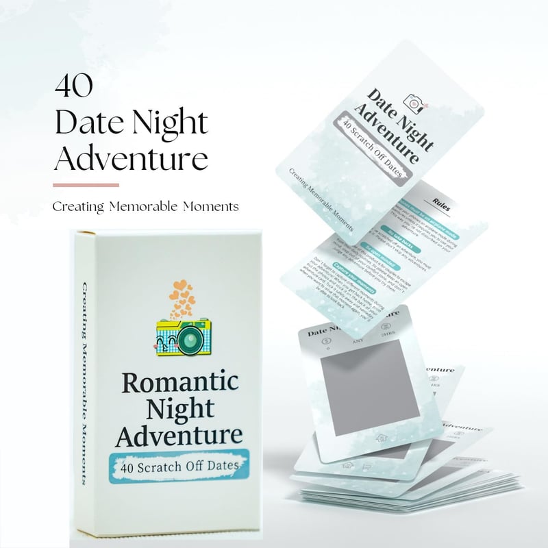 Date Night Adventure Box with 40 Scratch-Off Activity Cards