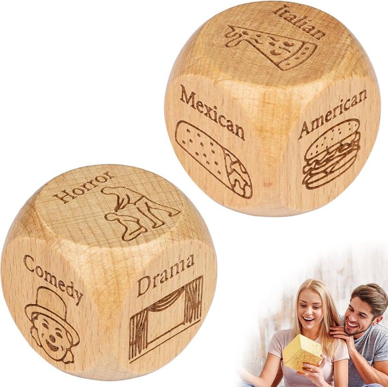 Date Night Idea Dice for Couples - Fun Food Decision Game