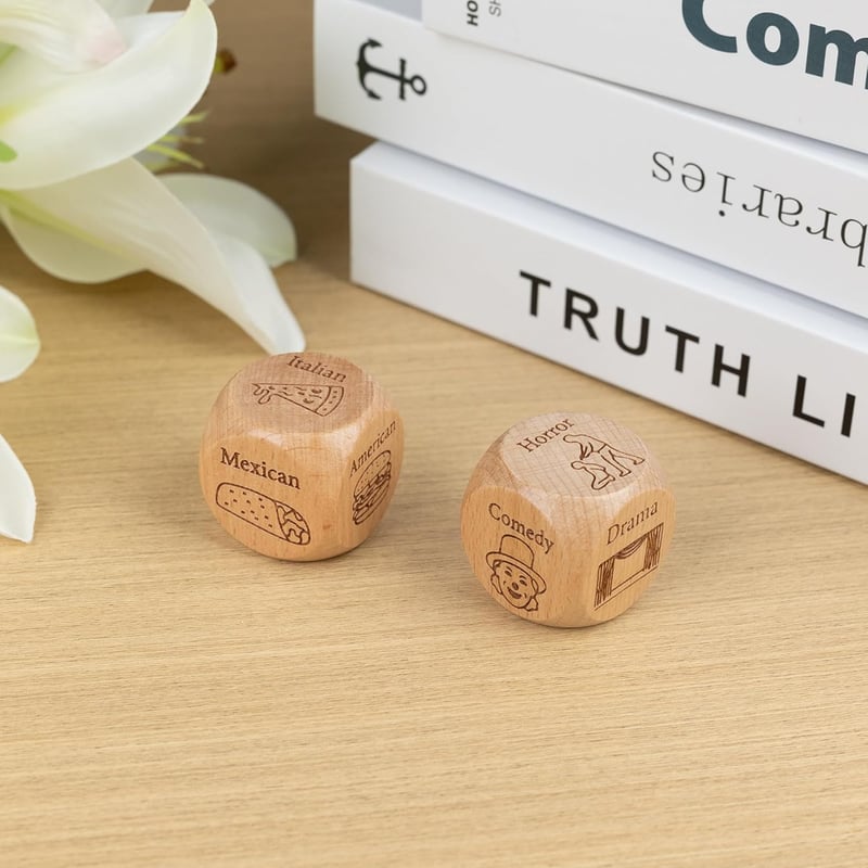 Date Night Idea Dice for Couples - Fun Food Decision Game