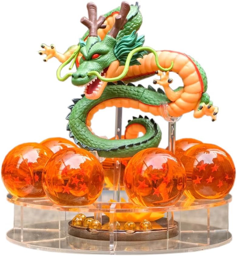Shenron Resin Figure Set with Crystal Balls - Gift Boxed
