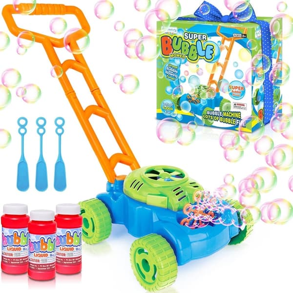 Toddler Bubble Mower - Outdoor Fun Toy for Ages 1-3
