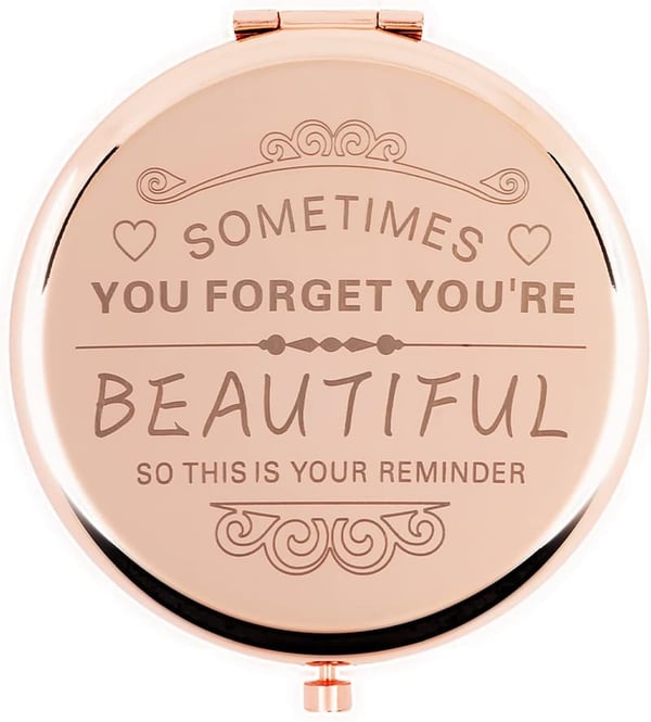 Birthday Gifts for Women - Rose Gold Compact Makeup Mirror