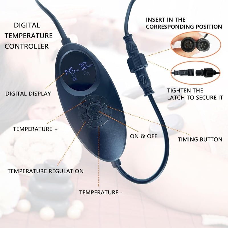 Basalt Hot Stone Massage Set with Temperature Regulator