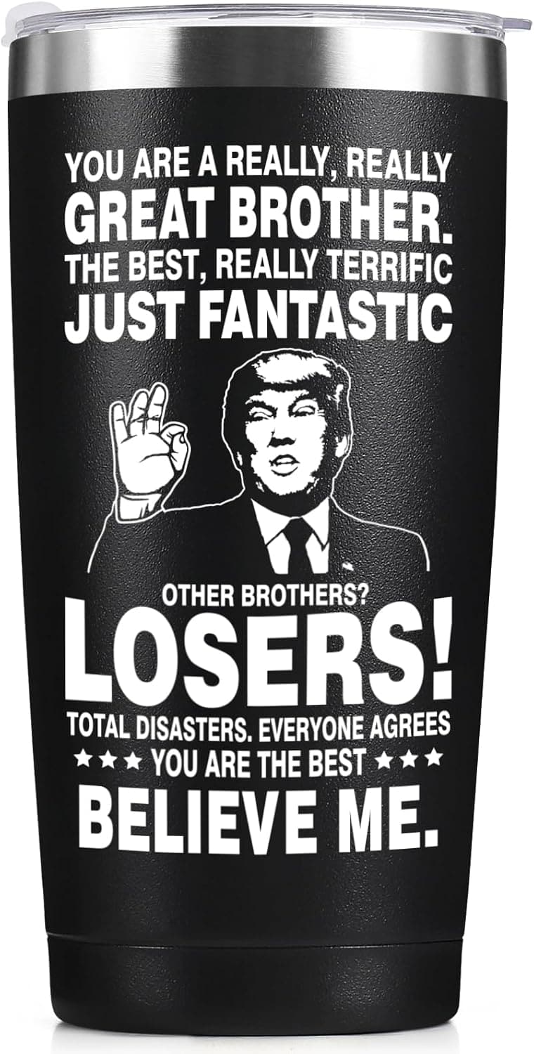 Funny Black Tumbler for Brother - Father's Day Gift