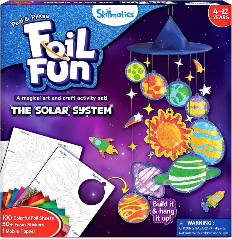 Solar System Foil Art Craft Kit for Kids Ages 4-12