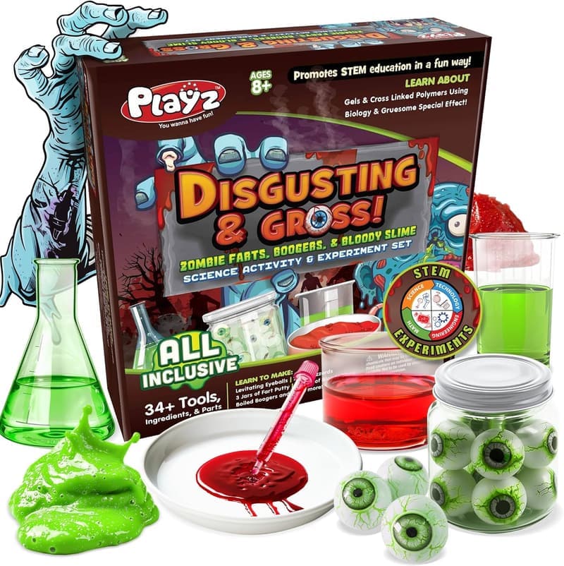 Zombie Poop DIY Science Kit for Kids 8+ - 34+ Experiments