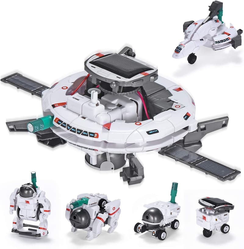 STEM Solar Robot Kit for Kids 8-12 | 6-in-1 DIY Educational Toy