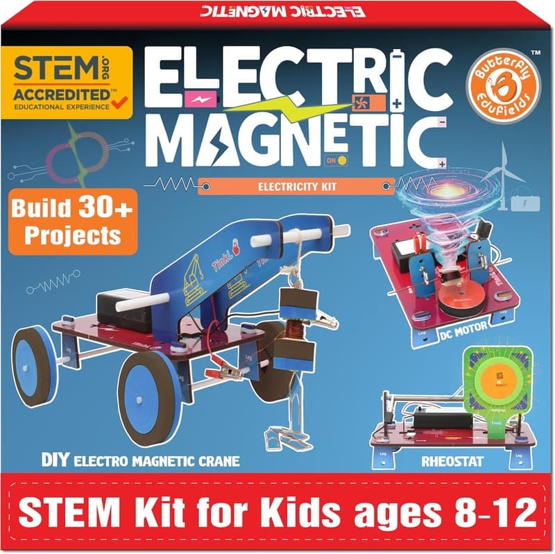 STEM Science Project Kit for Kids Ages 8-13 - Electricity & Magnetism
