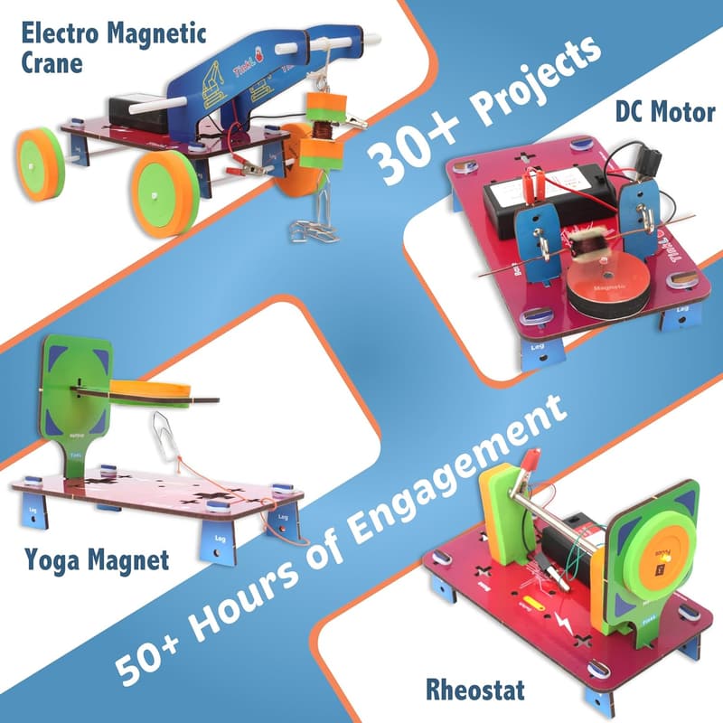 STEM Science Project Kit for Kids Ages 8-13 - Electricity & Magnetism