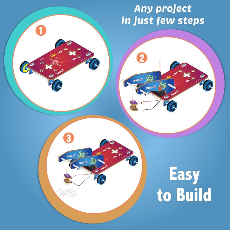 STEM Science Project Kit for Kids Ages 8-13 - Electricity & Magnetism