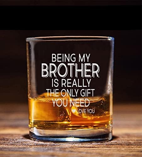 Brother Whiskey Glass - Sarcastic Gift for Sibling