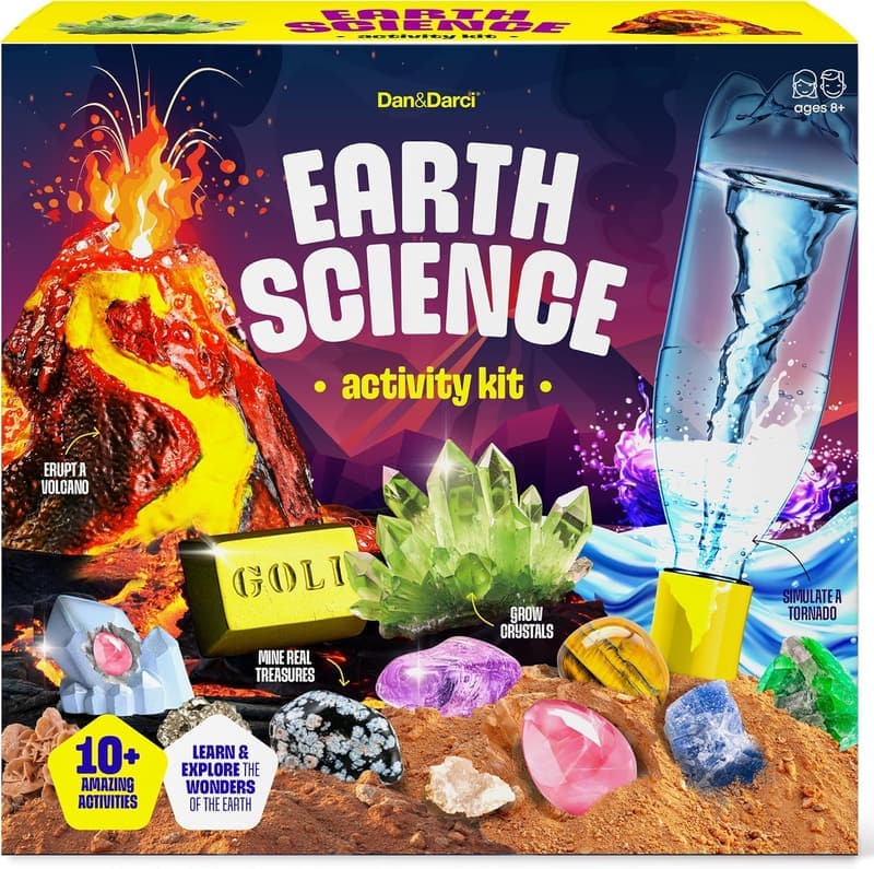Earth Science Kit for Kids - Volcano Experiments for Ages 8-12