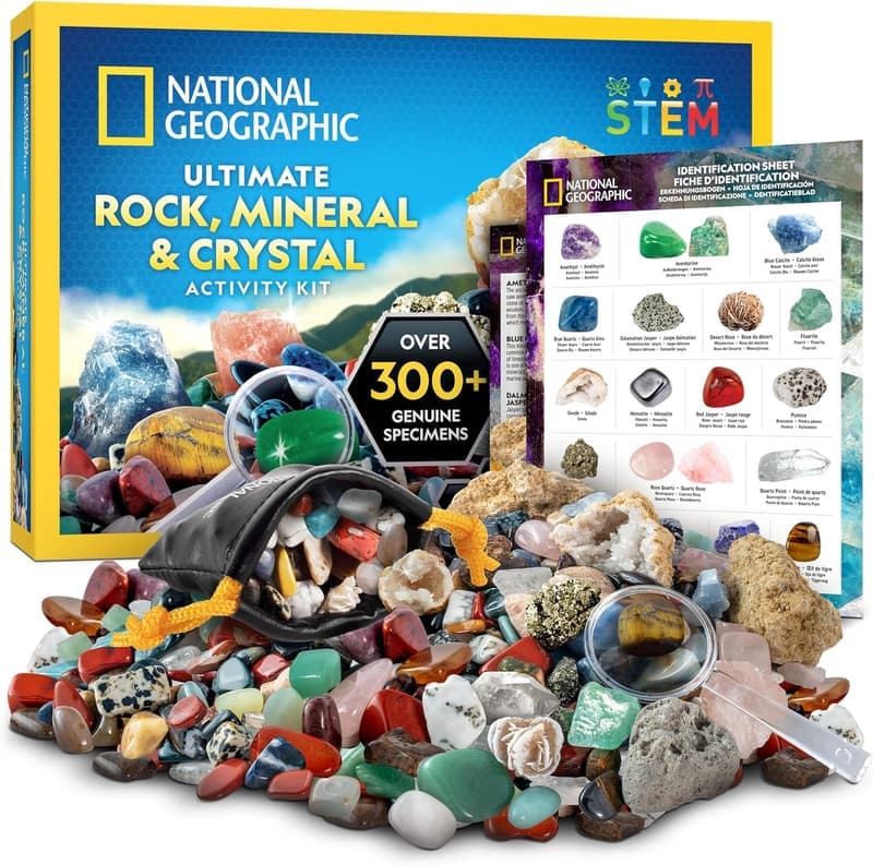 Kids' 300+ Piece Gemstones & Crystals Science Kit