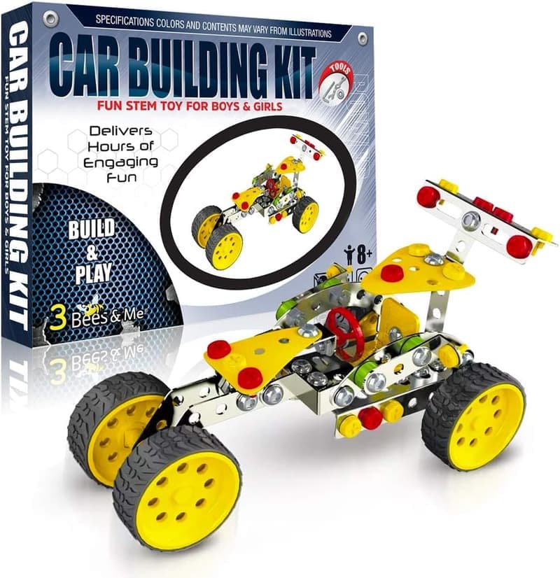 STEM Car Building Erector Toy Kit for Ages 8-11