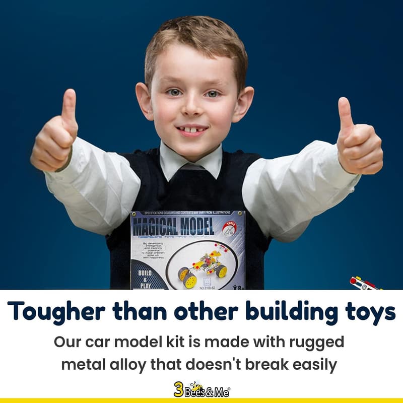 STEM Car Building Erector Toy Kit for Ages 8-11