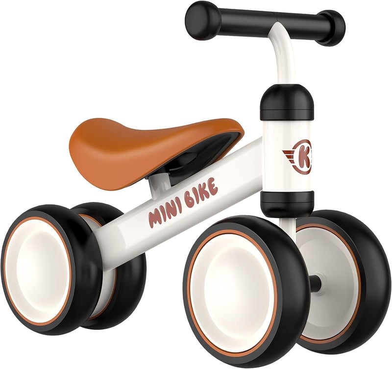 Toddler Balance Bike with 4 Wheels - First Birthday Gift