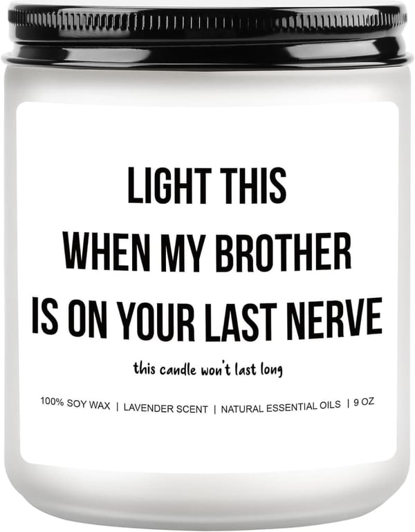 Humorous Candle for Sister-in-Law - Bridal Shower Gift