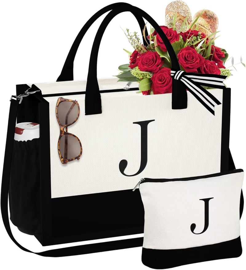 Birthday Tote & Makeup Bag Set for Women