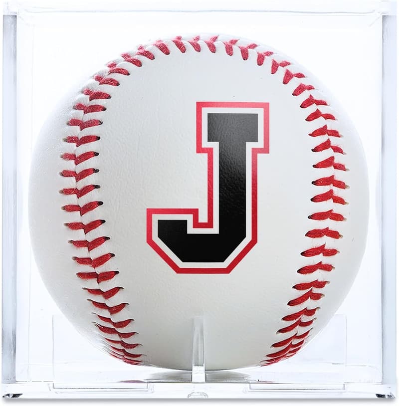 Custom Baseball for Boys' Senior Night with Display Case