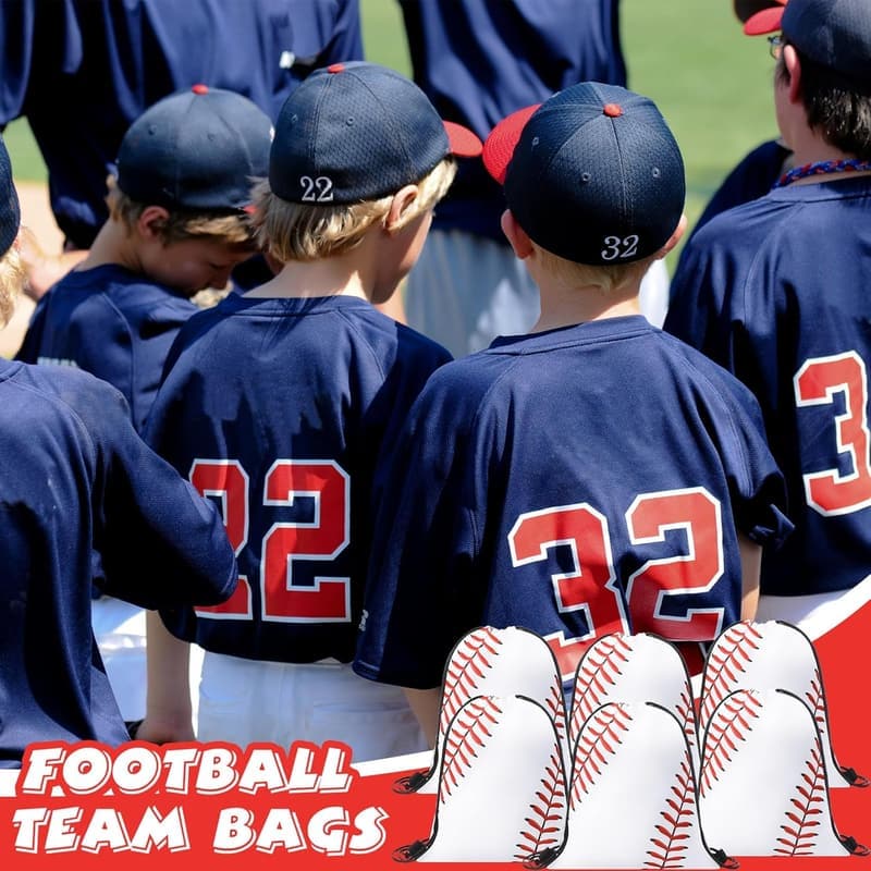 Baseball Party Favors Set: 48 Pcs with Backpacks, Balls, Keychains & Bracelets