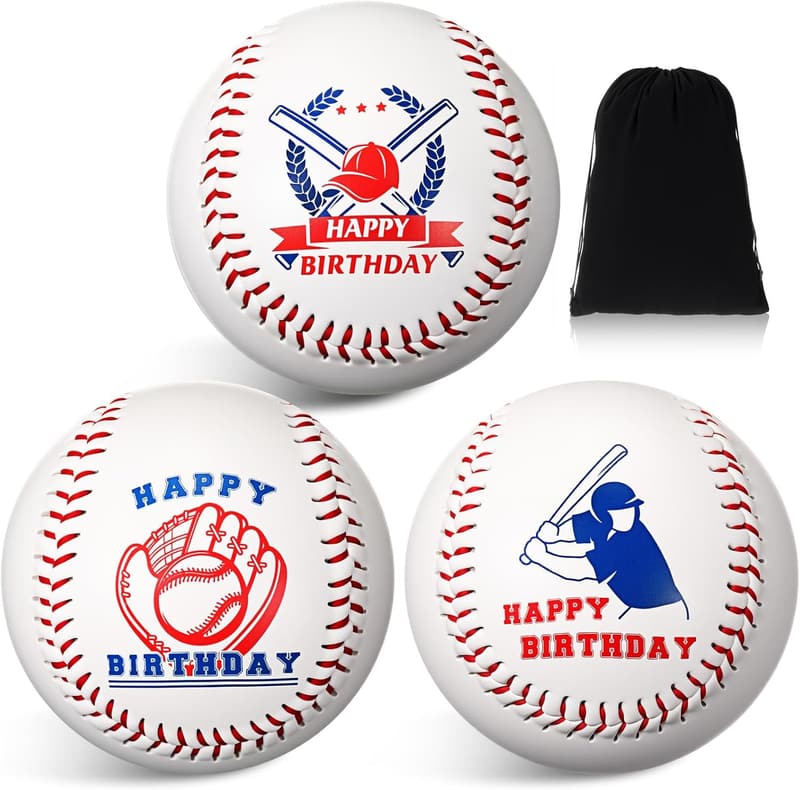 Novelty Baseball Set - Funny Birthday Gift for Men and Women